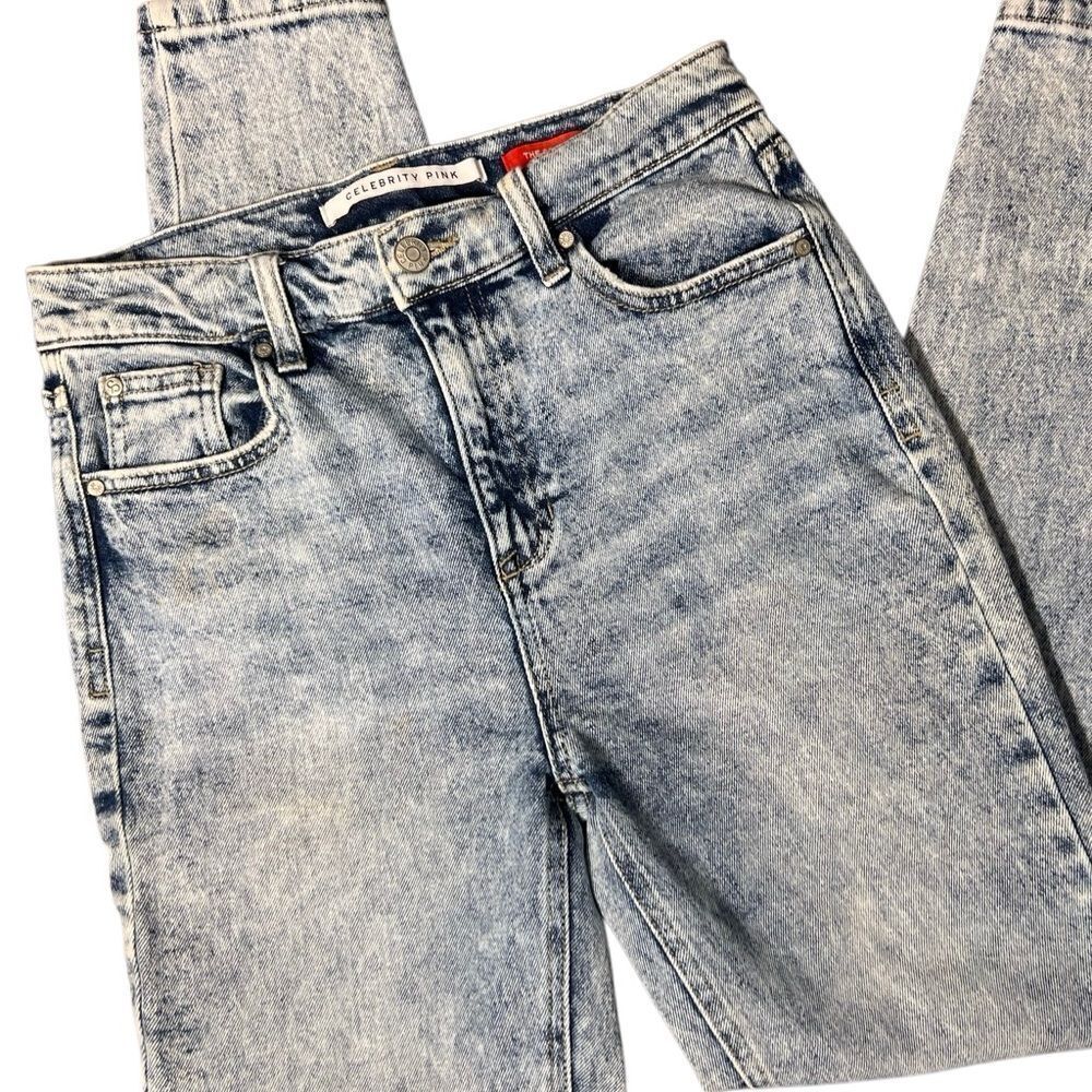 Celebrity Pink the Spice high waist skinny acid wash jeans size 5/27